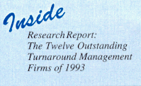 Top 12 Outstanding Turnaround Management Firms, Turnarounds & Workouts Magazine